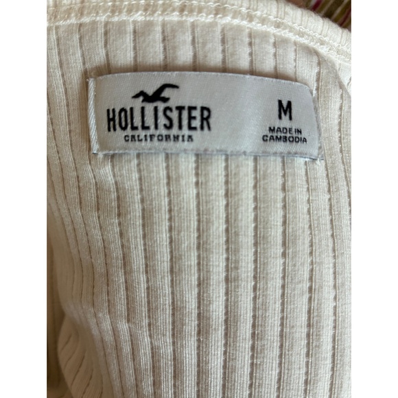 🤍 Cream Ribbed Cropped Cardigan – Size M, Excellent Condition, Stylish Knit - Picture 6 of 7